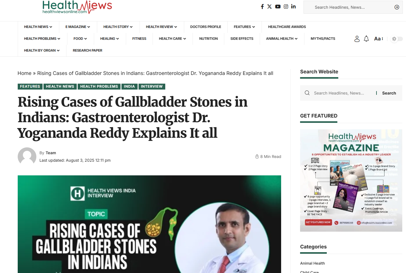 Gallstone Disease in India